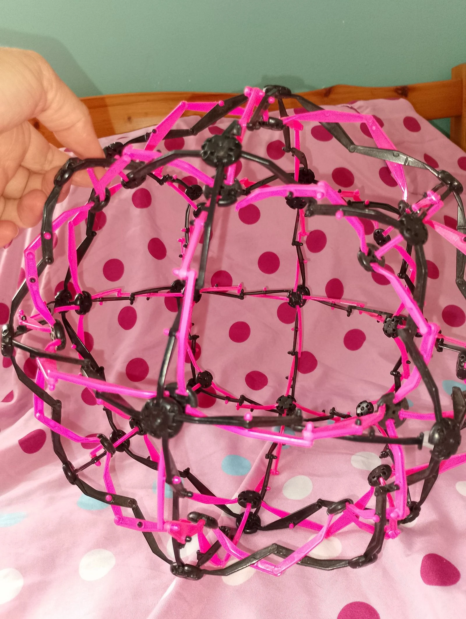 Bola mágica extensível rosa e preta – photo 5